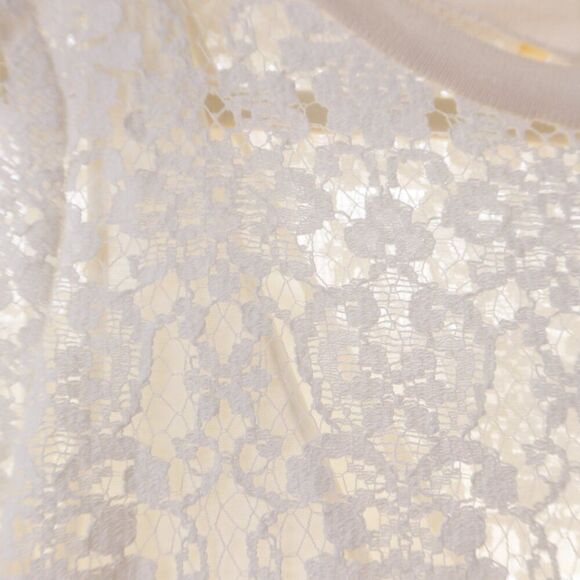 REBECCA TAYLOR floral lace dress silk white 4 formal event holiday romantic fem - Picture 6 of 13